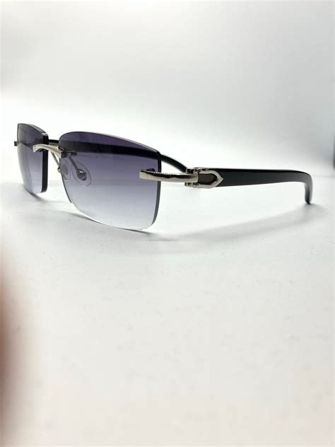 cartier glasses buffalo horn